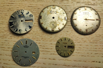 tonica, AAA orient quartz, orient, citizen, oten Watch Dial lot (used)