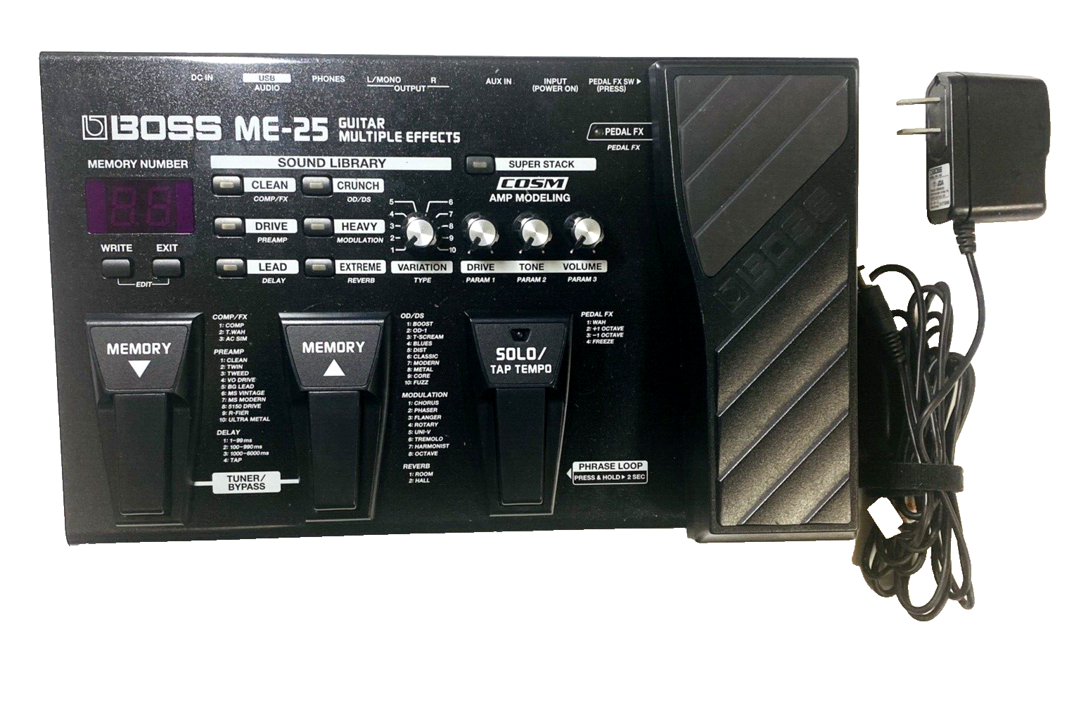 Used Boss ME-80 Guitar Multiple Effects Pedal Used Japan