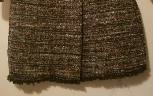 Pre-owned Club Monaco Women Pavla Tweed Coat Blue Multi/color Sz Small/petite In Multicolor