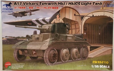 Bronco Models 1/35 scale A17 Vickers Tetrarch Mk 1 model kit.