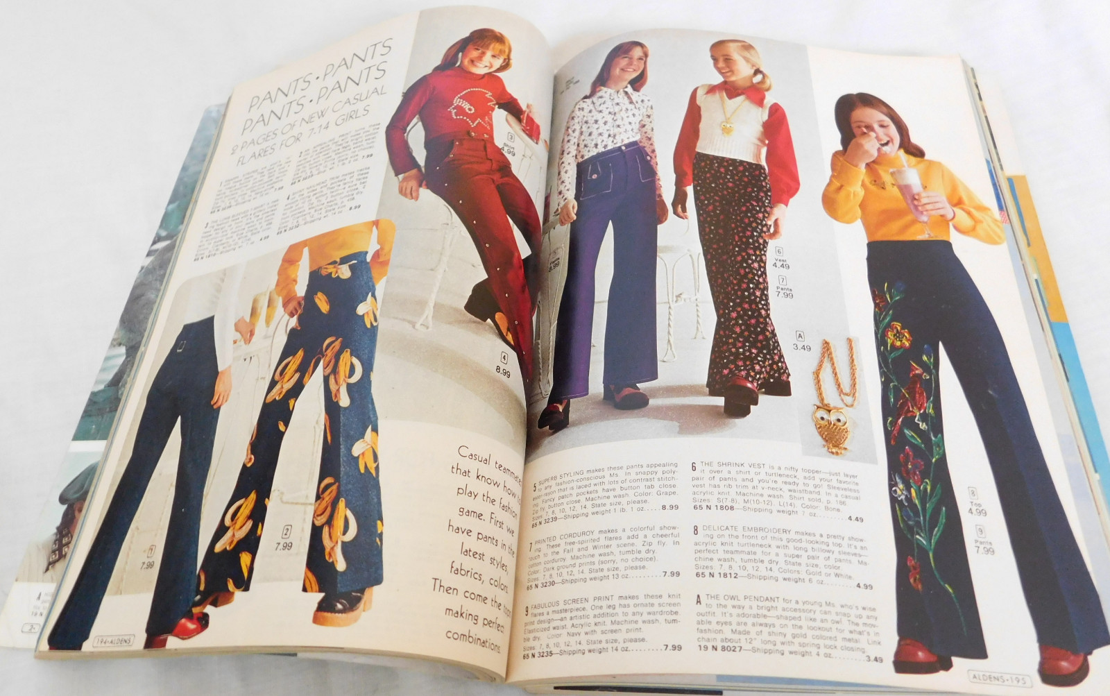 1974 ALDENS CATALOG FALL AND WINTER DEPARTMENT STORE CATALOG OF VALUES 785 PAGES