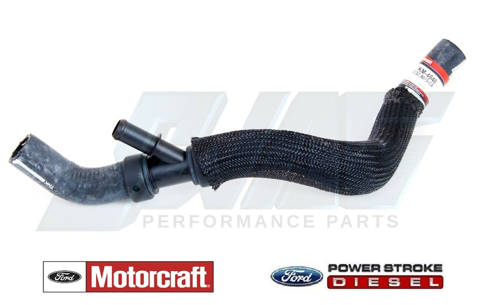 05-07 Ford 6.0 6.0L Powerstroke Diesel Overflow Tank Degas Bottle & Hose with Y
