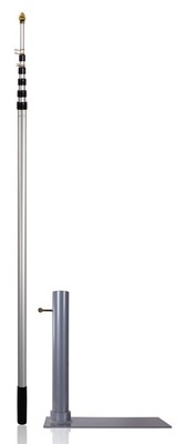 Flagpole-To-Go Ultimate Tailgaters Package 17' Portable Flagpole 2 Flag Holder