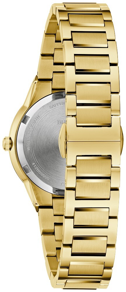 Pre-owned Bulova Millennia Ladies Gold Tone Watch 97l175