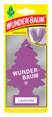 Wunderbaum® 10 Stück Lavendel Lufterfrischer Duftbaum Duft Auto Lila Flieder