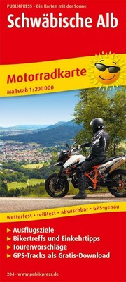 Motorradkarte Schwäbische Alb 1 : 200 000 | (Land-)Karte | Motorradkarte/MK