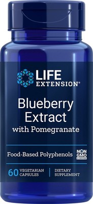 Life Extension Экстракт черники с гранатом, 60 вегетарианских капсул