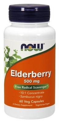 Now Foods Экстракт бузины, 60 растительных капсул
