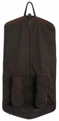 ASHWOOD LEATHER ASHWOOD LEATHER MENS CHELSEA VEG TAN HARPER FOLDED SUIT CARRIER - BROWN