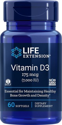 Life Extension Витамин D 3 7000 МЕ 60 капсул