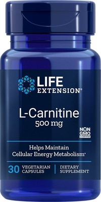 Life Extension L-карнитин 500 мг 30 растительных капсул
