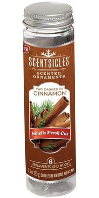 SCENTSICLES Profumato Albero di Natale Ornamenti, Due Trattini Cannella