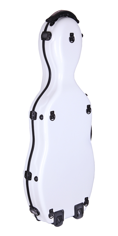 Origanal Tonareli White Fiberglass Viola Case with a Cosmetic Imperfection