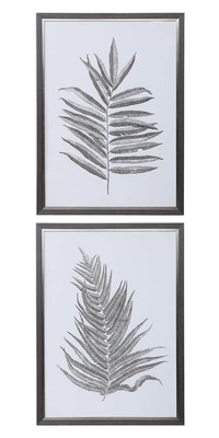2-Pc Traditional Framed Botanical Prints Wall Art [ID 3787781]