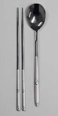 Korean Chopstick&Spoon Stainless Steel Chopsticks High Quality leaf /dot patten 