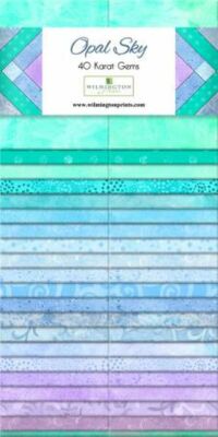  Essential Gems By Wilmington Prints -Opal Sky  40 Karat Crystals/Jelly Roll