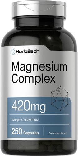Тройной комплекс магния | 420 мг | 250 капсул | Без ГМО | от Хорбааха