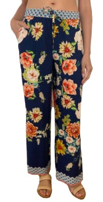 Johnny Was Floral Border Split Pant - CSW3522-H Retail $178.00