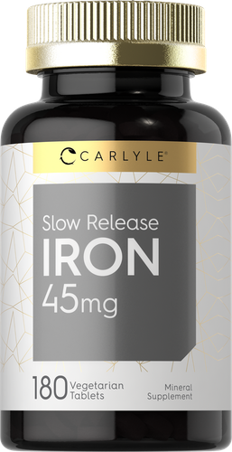  Железо 45 мг | Медленное высвобождение | 180 таблеток | Сульфат железа | от Carlyle