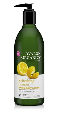 Освежающий лимонный лосьон для рук и тела Avalon Organics, 12 унций