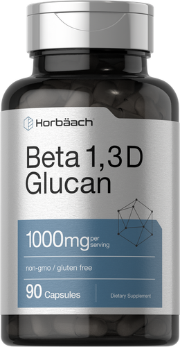 Бета-глюкан 1 3D 1000 мг | 90 капсул | Бета 1,3, 1,6 D | по Horbaach