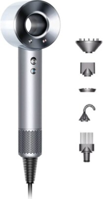 Dyson Supersonic Hair Dryer - White/Silver with Attachments and