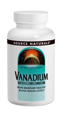 Source Naturals, Inc. Ванадий с таблеткой Chromium 180