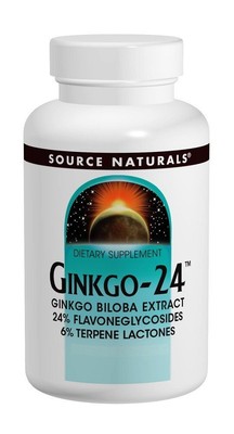 Source Naturals, Inc. Экстракт гинкго 24 двулопастного 120 мг 60 таблеток