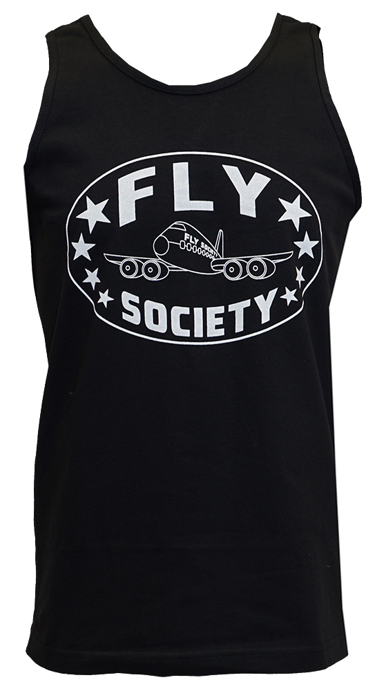 Классическая мужская черная майка Fly Society