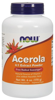 Now Foods Acerola Powder 6 унций порошка