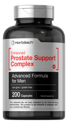 Prostate Supplement for Men | 200 Capsules | Enhanced Herbal Complex | Horbaach