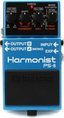 Boss PS-6 Harmonist 3-voice Guitar Harmony Effects Pedal, New!