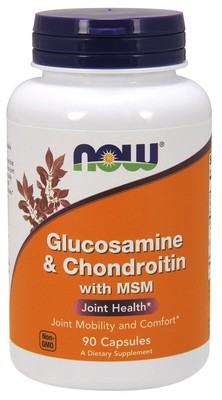 Now Foods Глюкозамин и хондроитин в капсулах MSM 90