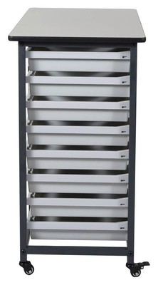 Double Row Mobile Bin Storage Unit [ID 3471499]