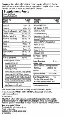 Garden of Life Vegetarian Digestive Supplement for Women - 90 Capsules