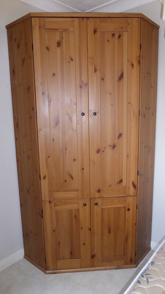 Ikea Alve Pine Corner Wardrobe, storage, workstation Excellent in