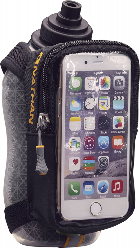 Nathan Handheld Water Bottle and Phone Case for Running/Walking. 18 oz