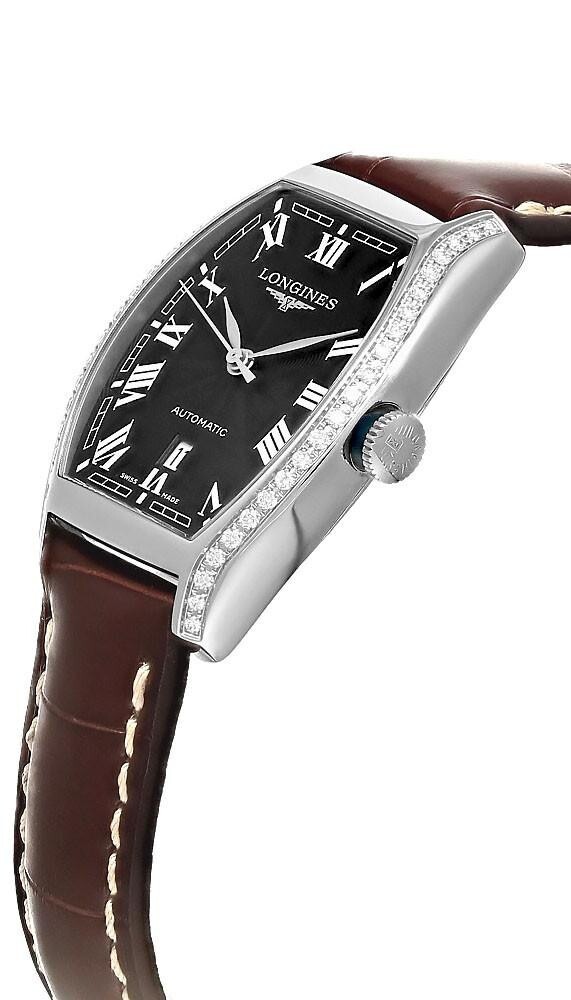 Pre-owned Longines Evidenza Automatic Diamond Women's Leather Band Watch L2.142.0.50.4