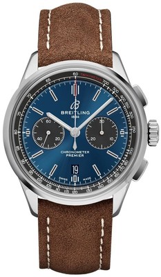 Breitling New Premier B01 Chronograph Blue Dial Mens Dress Luxury Watch On Sale