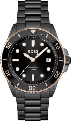 Pre-owned Hugo Boss Black Mens Analogue Watch Ace 1514013