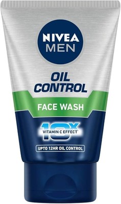 Nivea Men Oil Control Face Wash for 12 hrs for oily skin 10x Vitamin C 100 ml