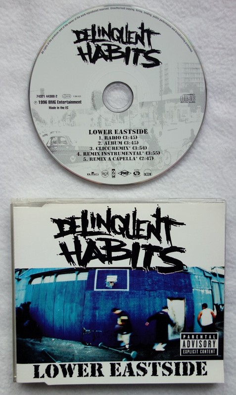 Delinquent Habits - Lower Eastside (Cd Single, 1996, Bmg Ent.) Nm/Vg (5)