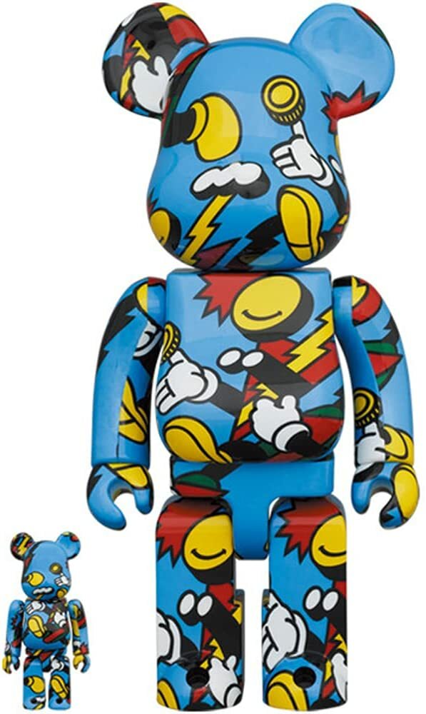 BE@RBRICK - Bearbrick ROBE JAPONICA 「MIRROR」400％ Be@rbrick Robe Japonica Mirror 100% and 400% Set by Medicom