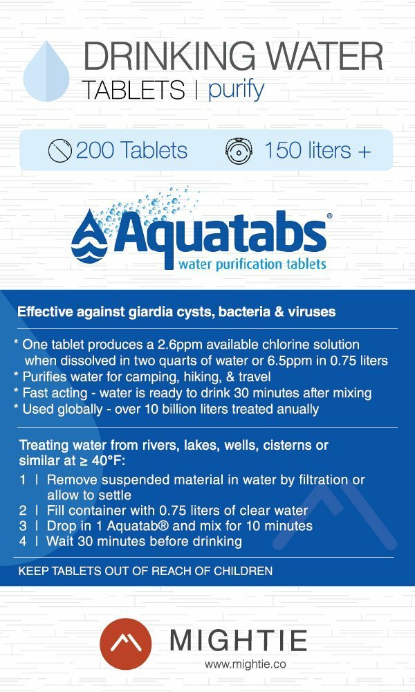 Mightie Company Worlds #1 Water Purification Tablets - Aquat