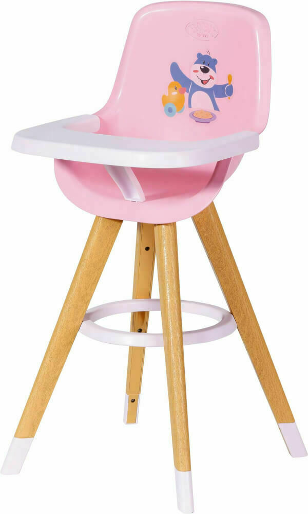 Zapf Creation Baby Born Hochstuhl Puppen Stuhl Rosa Puppenzubehör Puppenstuhl