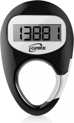 iGANK Simple Walking Pedometer 3D Step Counter for Men Women Kids Black 