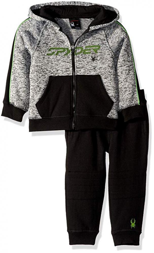 Spyder Boys Gray & Black 2pc Fleece Sweatsuit Size 2T 3T 4T 4 5 6 7 | eBay