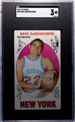 1969-70 Topps Basketball Tall Boy - #85 Dave DeBusschere (RC) SGC 3