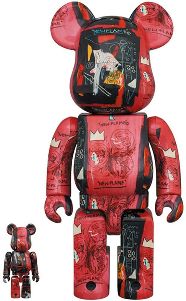 Andy Warhol X Jean Michel Basquiat Bearbrick 400% & 100% 2