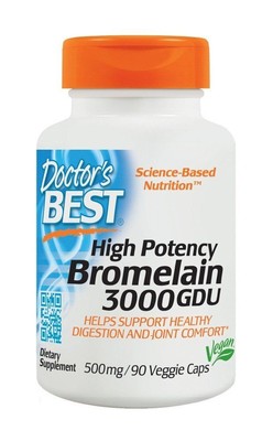 Doctors Best Высокоэффективный бромелайн 3000 GDU 90 VegCap